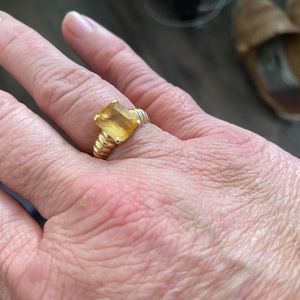 Romans Gold tone ring Sz 8
